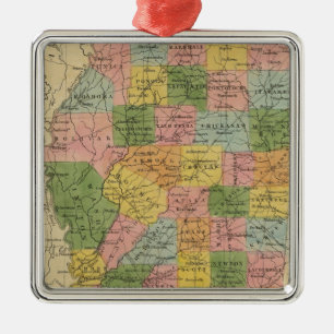 Mississippi 6 metalen ornament