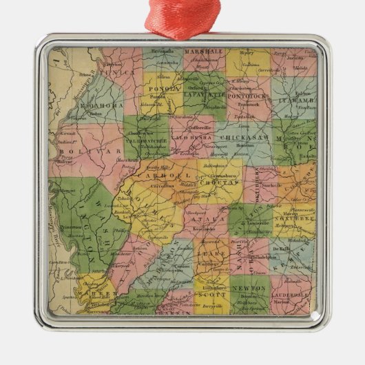 Mississippi 6 metalen ornament (Voorkant)