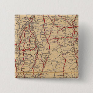 Mississippi 6 vierkante button 5,1 cm