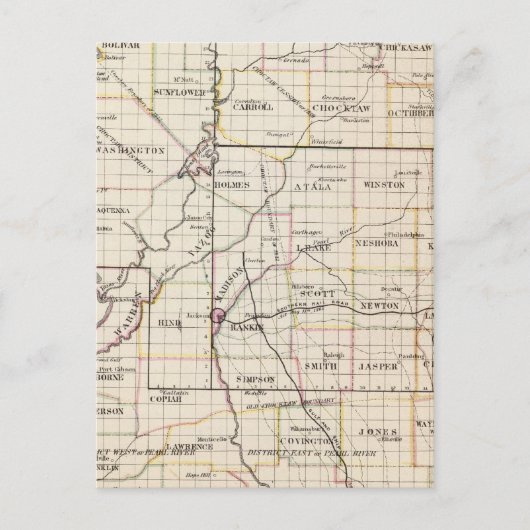 Mississippi 7 briefkaart (Voorkant)