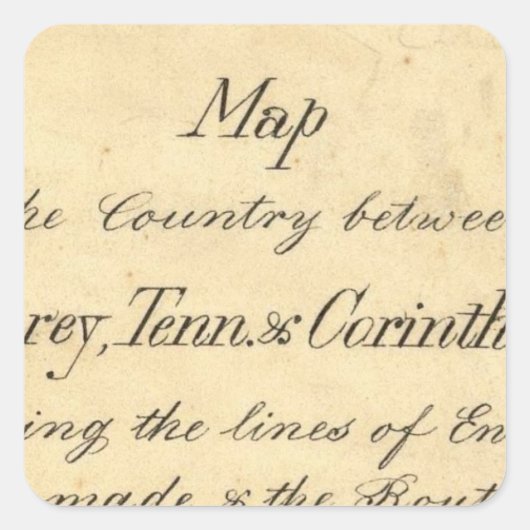 Mississippi 7 vierkante sticker (Voorkant)