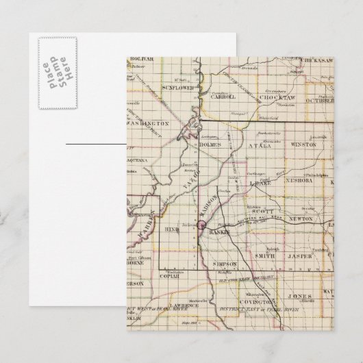 Mississippi 8 briefkaart (Voorkant / Achterkant)