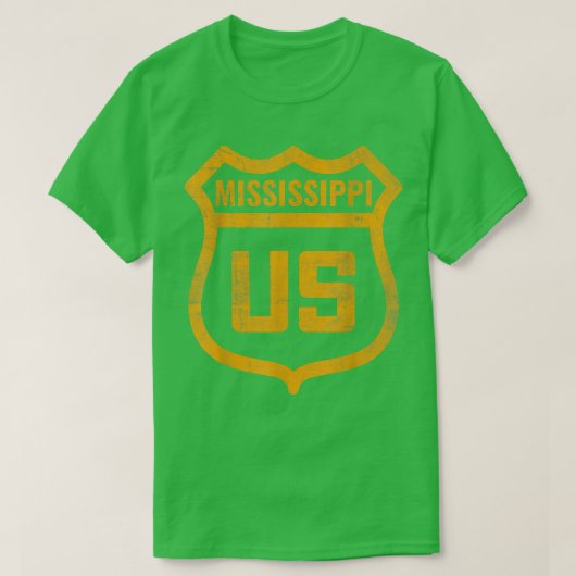 Mississippi - Amerikaanse wegverblindende blik T-shirt (Design voorkant)