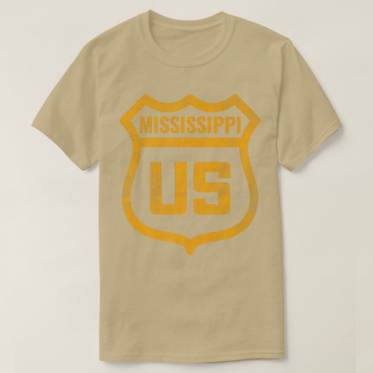 Mississippi - Amerikaanse wegverblindende blik T-shirt (Design voorkant)