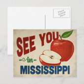 Mississippi Apple - Vintage Travel Briefkaart (Voorkant / Achterkant)