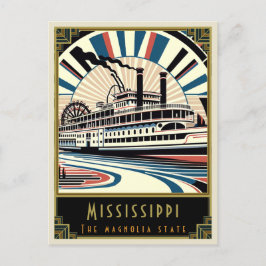 Mississippi | Art. Deco Briefkaart