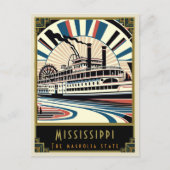 Mississippi | Art. Deco Briefkaart (Voorkant)