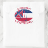 MISSISSIPPI BICENTENNIAL OVALE STICKER (Tas)