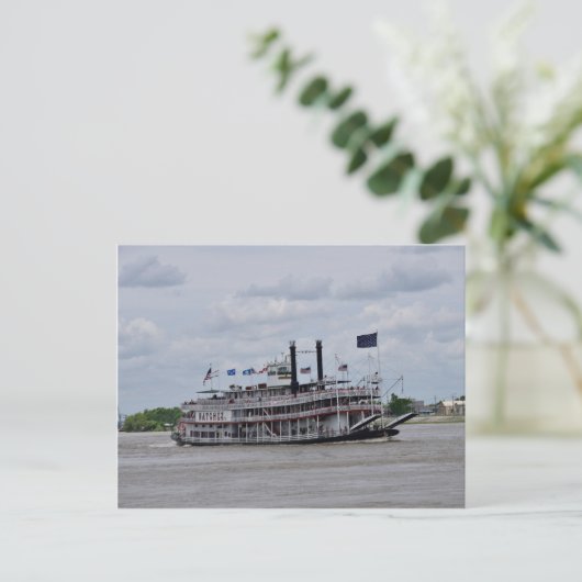 Mississippi Boat New Orleans Briefkaart (Staand voorkant)