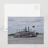 Mississippi Boat New Orleans Briefkaart (Voorkant / Achterkant)