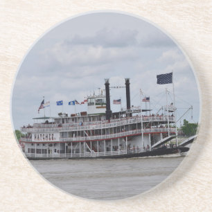 Mississippi Boat New Orleans Zandsteen Onderzetter