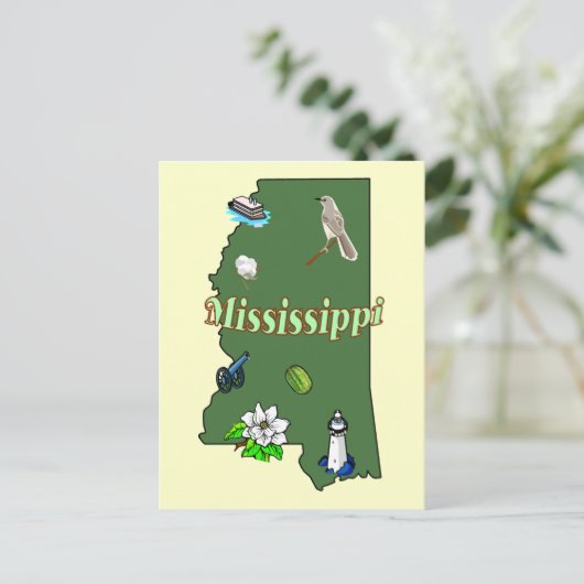 Mississippi Briefkaart (Staand voorkant)
