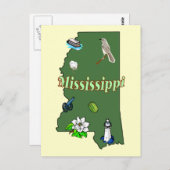 Mississippi Briefkaart (Voorkant / Achterkant)