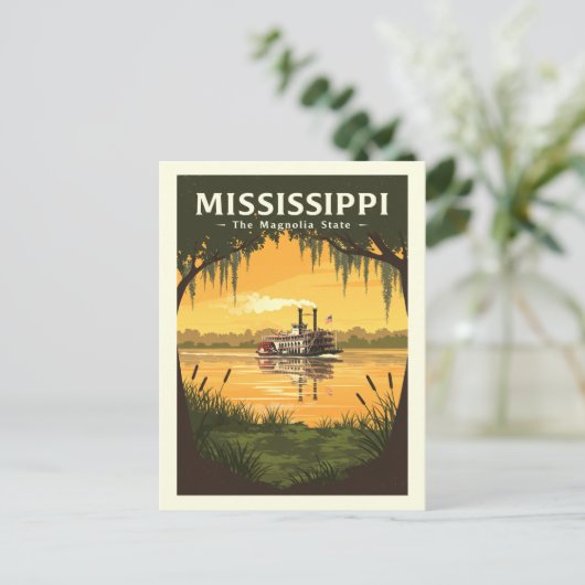  Mississippi Briefkaart (Staand voorkant)