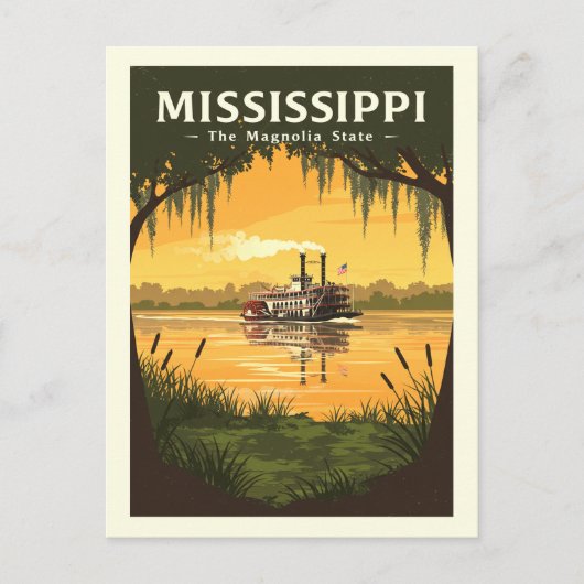  Mississippi Briefkaart (Voorkant)