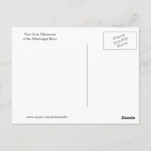 Mississippi Briefkaart (Achterkant)