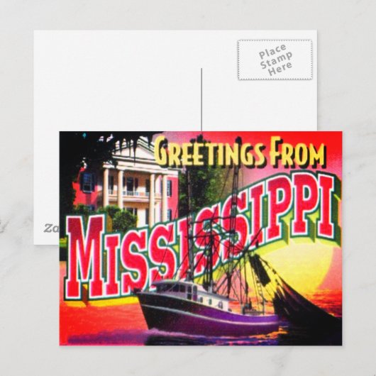 Mississippi Briefkaart (Voorkant / Achterkant)