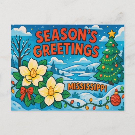 MISSISSIPPI-Briefkaart Briefkaart (Voorkant)