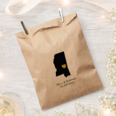 Mississippi bruiloft gunst trakteren zakken, gesch bedankzakje (Geknipt)