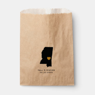 Mississippi bruiloft gunst trakteren zakken, gesch bedankzakje