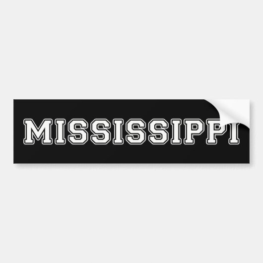 Mississippi Bumpersticker (Voorkant)