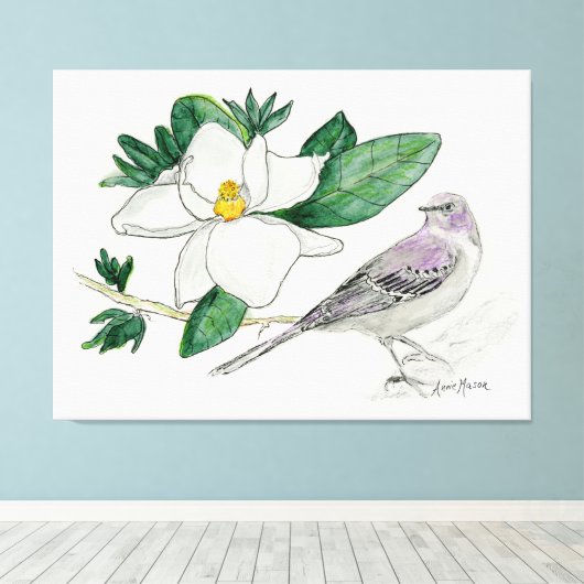 Mississippi Canvas Afdruk (Insitu (Houten vloer))