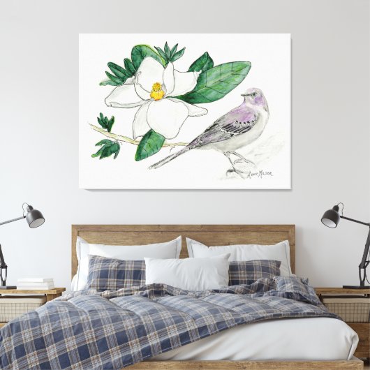 Mississippi Canvas Afdruk (Insitu (Slaapkamer))