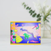 Mississippi Collage Briefkaart (Staand voorkant)