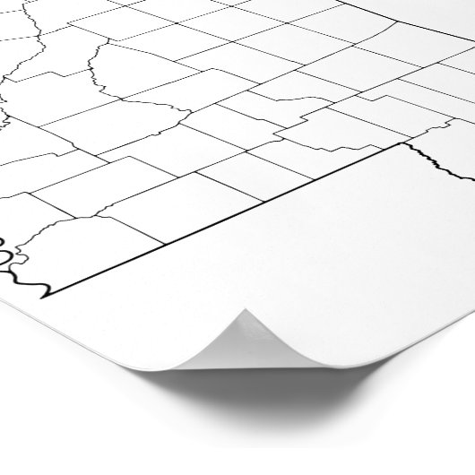 Mississippi County's Lege overzicht (Hoek)