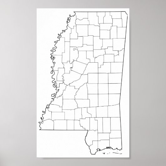 Mississippi County's Lege overzicht (Voorkant)