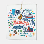 Mississippi Custom Family Trip Christmas Keramisch Ornament (Links)