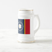 Mississippi: de vlag van de Amerikaanse staat Magn Bierpul (Voorkant rechts)