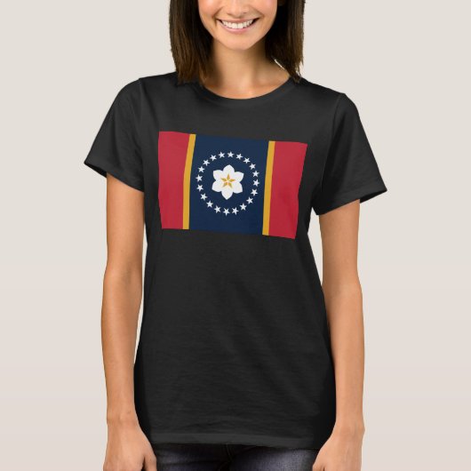 Mississippi: de vlag van de Amerikaanse staat Magn T-shirt (Voorkant)