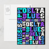 MISSISSIPPI DELTA BLUES BRIEFKAART (Voorkant / Achterkant)