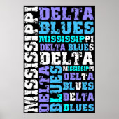 MISSISSIPPI DELTA BLUES POSTER (Voorkant)
