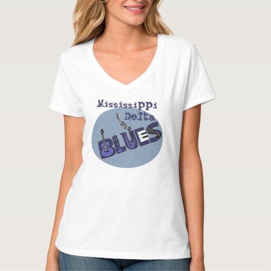 Mississippi Delta Blues T-shirt (Voorkant)