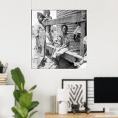 Mississippi Delta Children Poster (Thuiskantoor)
