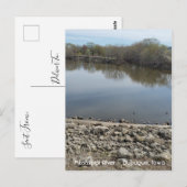 Mississippi, Dubuque, foto van Iowa Briefkaart (Voorkant / Achterkant)