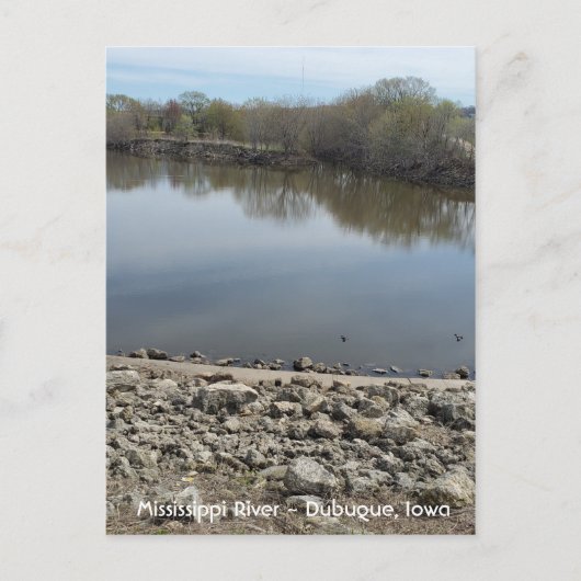 Mississippi, Dubuque, foto van Iowa Briefkaart (Voorkant)