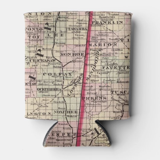 Mississippi en Alabama Blikjeskoeler (Voorkant)