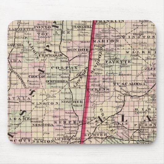 Mississippi en Alabama Muismat (Voorkant)