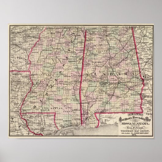 Mississippi en Alabama Poster (Voorkant)