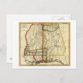 Mississippi en AlabamaPanoramic Map Briefkaart (Voorkant / Achterkant)