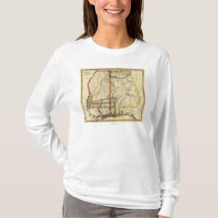 Mississippi en AlabamaPanoramic Map T-shirt