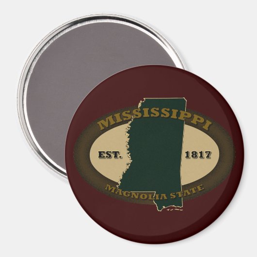 Mississippi Est. 1817 Magneet (Voorkant / Achterkant)