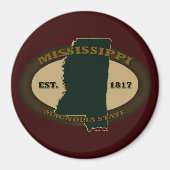 Mississippi Est. 1817 Magneet (Voorkant)