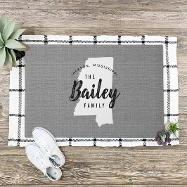 Mississippi familie Monogram staat deurmat