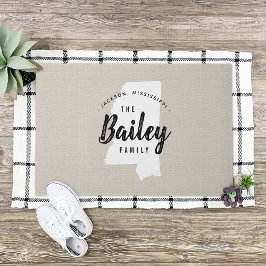 Mississippi familie Monogram staat deurmat