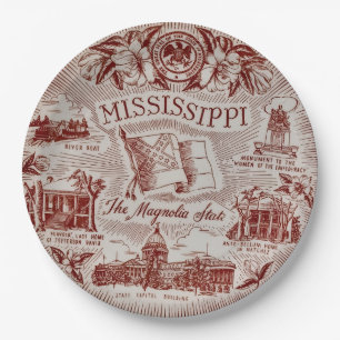 Mississippi-feestborden Papieren Bordje