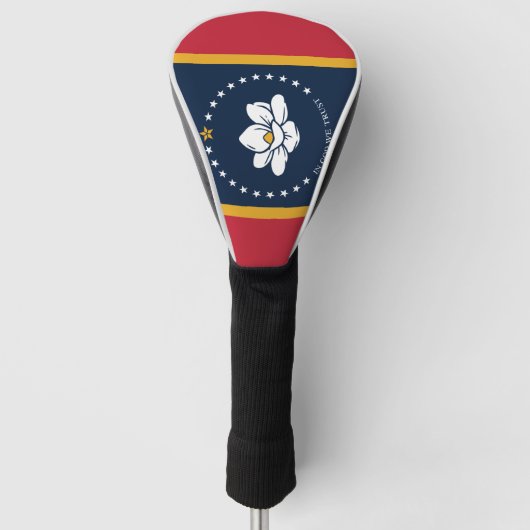Mississippi Flag 2020 Nieuw Golfheadcover (Voorkant)